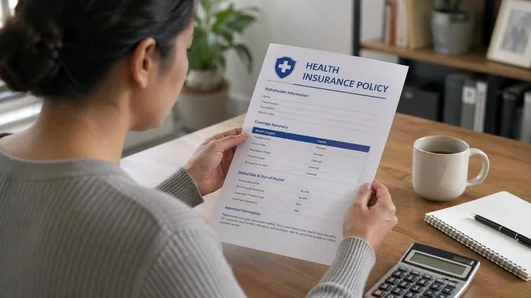 Stethoscope resting on medical paperwork
